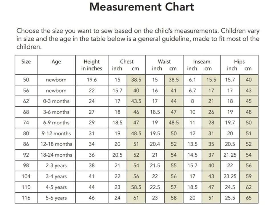 baba fishees size chart